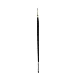 Winsor & Newton Galeria Long-Handle Paint Brush, Size 12, Round Bristle, Polyester, Burgundy