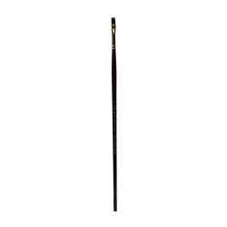 Winsor & Newton Galeria Long-Handle Paint Brush, Size 4, Round Bristlel, Polyester, Burgundy