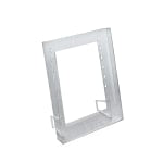 Azar Displays 1-Pocket Crystal Styrene Modular Brochure Holders, 11 1/4inH x 9inW x 1 1/4inD, Clear, Pack Of 10