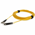 AddOn 7m ST (Male) to ST (Male) Yellow OS2 Duplex Fiber OFNR (Riser-Rated) Patch Cable - 100% compatible and guaranteed to work