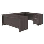 Bush Business Furniture 72inW Studio C U-Shaped Corner Desk With Mobile File Cabinet, Storm Gray, Standard Delivery