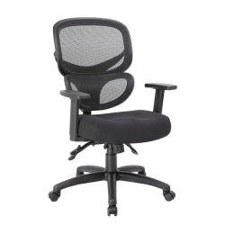 Eurotech XL 4 x 4 Fabric Task Chair, Black