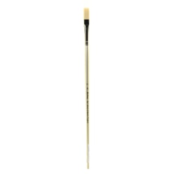 Winsor & Newton Artisan Series Paint Brush, Size 14, Bright Bristle, Synthetic, Silver