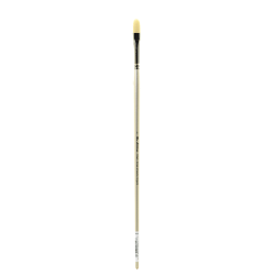 Winsor & Newton Artisan Series Paint Brush, Size 8, Round Bristle, Synthetic, Silver