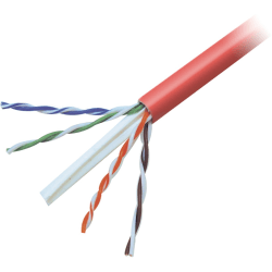 Belkin FastCAT 6 Patch Cable, 1000ft - Red - 24AWG, RJ45 350mhz - Bulk Cable - 1000ft - Red