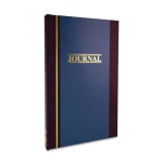 Wilson Jones S300 Single Entry Ledger Account Journal - 150 Sheet(s) - 7 1/4in x 11 3/4in Sheet Size - Blue - White Sheet(s) - Blue Cover - 1 Each