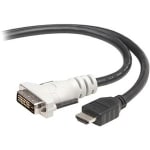 Belkin Digital Video Cable - DVI-I (Single-Link) Digital Video - HDMI Digital Audio/Video - 25ft