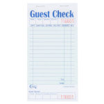 Guest Check Books, 2-Part, Carton Of 50