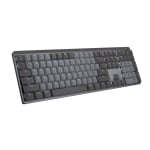 Logitech MX Mechanical Wireless Illuminated Performance Keyboard (Clicky) (Graphite) - Wireless Connectivity - Bluetooth/RF - 32.81 ft - ChromeOS - PC, Mac - Mechanical/MX Keyswitch - Graphite