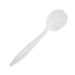 Goldmax Medium-Weight Flexible Plastic Utensils, Soup Spoons, White, Case Of 1,000