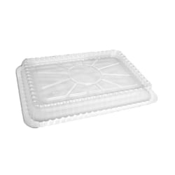 HFA Plastic Domed Lids For 1.5 Lb Foil Containers, 8 1/4in x 5 7/8in, Clear, Carton Of 500