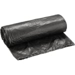 Trash Can Liners, 22 Microns Thick, 33in x 40in, Black, Carton Of 250