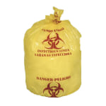 Pinnacle Disinfecting Liners, 38 Gallon, 30in x 41in, Yellow, Case Of 250