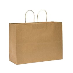 Duro Bag Novolex Paper Shopping Bags, 10 1/4inH x 8inW x 4 1/2inD, Kraft, Carton Of 250