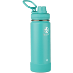 Takeya Actives Spout Reusable Water Bottle, 18 Oz, Teal