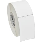 Zebra Z-Perform 2000T Thermal Label - 3in Width x 5in Length - Permanent Adhesive - Thermal Transfer - White - Paper, Acrylic - 1200 / Roll - 6 Roll - Perforated