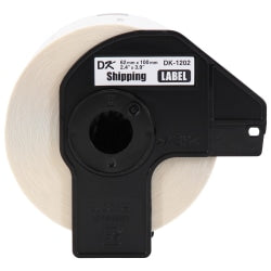 Brother Genuine DK-12023PK Die-Cut Shipping Paper Labels, 2-7/16in x 3-15/16in, White, 300 Labels Per Roll, Box Of 3 Rolls