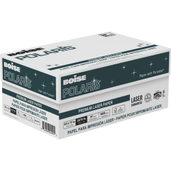 Boise POLARIS Premium Laser Paper, Letter Size (8 1/2in x 11in), 98 (U.S) (U.S.) Brightness, 28 Lb, FSC Certified, 500 Sheets Per Ream, Case Of 6 Reams