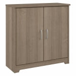 Bush Furniture Cabot Small 30inW Storage Cabinet With Doors, Ash Gray, Standard Delivery