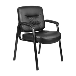 Boss Office Products Armless Mesh-Back Stackable Chair, Black