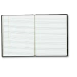 Blueline Executive Notebook, 9 1/4in x 7 1/4in, College Ruled, 75 Sheets, Black