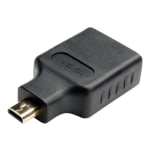 Tripp Lite HDMI to HDMI Adpater Converter HDMI to Micro HDMI 1080p F/M - HDMI adapter - 19 pin micro HDMI Type D male to HDMI female - black