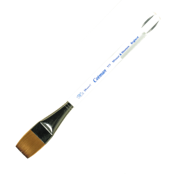 Winsor & Newton Cotman Watercolor Paint Brush 777, 1/2in, One-Stroke Bristle, Synthetic, Clear