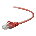 Belkin - Patch cable - RJ-45 (M) to RJ-45 (M) - 14 ft - UTP - CAT 5e - molded, snagless - red - for Omniview SMB 1x16, SMB 1x8; OmniView SMB CAT5 KVM Switch