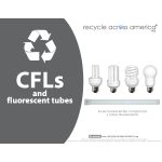 Recycle Across America CFL Standardized Recycling Labels, CFL-8511, 8 1/2in x 11in, Charcoal