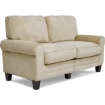 Serta RTA Copenhagen Collection Fabric Loveseat Sofa, 61inW, Vanity Beige