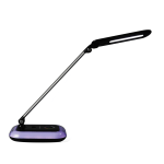 OttLite Wellness Series Glow LED Desk Lamp With Color Changing Base, Adjustable Height, 17inH, Black