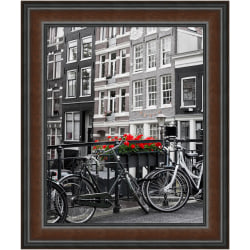 Amanti Art Narrow Picture Frame, 24in x 20in, Matted For 16in x 20in, Dove Graywash