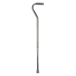 Brazos DMI Adjustable Offset-Handle Aluminum Walking Cane, 31in - 40in, Silver