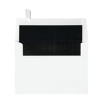 LUX Invitation Envelopes, A7, Peel & Stick Closure, Black/White, Pack Of 50