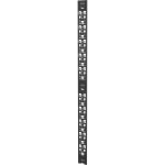 Vertiv VR 42U 4in Wide PDU/Cable Management Bracket Black - Black - 2 Pack - 42U Rack Height - Metal