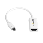 StarTech.com Mini DisplayPort To HDMI 4K Audio/Video Converter, White