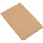 Partners Brand Flat Merchandise Bags, 10inW x 13inD, Kraft, Case Of 1,000