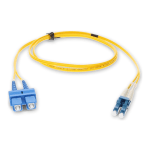 AddOn 9m LC to SC OS1 Yellow Patch Cable - Patch cable - LC/UPC single-mode (M) to SC/UPC single-mode (M) - 9 m - fiber optic - duplex - 9 / 125 micron - OS1 - halogen-free - yellow