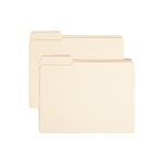 Smead File Folders, Reinforced Tab, 1/3 Cut, Left Position, Letter Size, Manila, Box Of 100