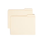 Smead File Folders, Reinforced Tab, 1/3 Cut, Right Position, Letter Size, Manila, Box Of 100