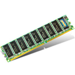 Transcend 1GB DDR SDRAM Memory Module - 1GB - 400MHz DDR400/PC3200 - ECC - DDR SDRAM - 184-pin DIMM