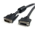 StarTech.com DVI-I Dual Link Digital Analog Monitor Extension Cable, 10ft, Black