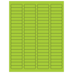 Tape Logic Permanent Labels, LL170GN, Rectangle, 1 3/4in x 1/2in, Fluorescent Green, Case Of 8,000