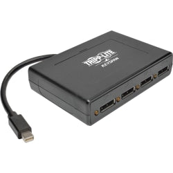 Tripp Lite 4Port Mini DisplayPort to DisplayPort Multi Stream Transport Hub - Video/audio splitter - 4 x DisplayPort - desktop - TAA Compliant