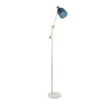 Lumisource Marcel Contemporary Floor Lamp, White/Gold/Blue