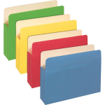 Pendaflex Letter Recycled Expanding File - 8 1/2in x 11in - 875 Sheet Capacity - 3 1/2in Expansion - Top Tab Location - Tyvek, Paper, Card Stock - Assorted - 30% Recycled - 25 / Box