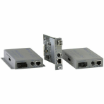 Omnitron Systems iConverter 10/100M2 UTP to Fiber Media Converter - 1 x RJ-45 , 1 x ST Duplex - 10/100Base-TX, 100Base-FX