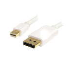 StarTech.com 2m (6ft) Mini DisplayPort to DisplayPort 1.2 Cable, 4K x 2K mDP to DisplayPort Adapter Cable, Mini DP to DP Cable for Monitor - 2m/6.6ft Mini-DP to DisplayPort v1.2 cable; 4Kx2K(3840x2400 60Hz)/21.6 Gbps bandwidth/HBR2/8Ch Audio/MST