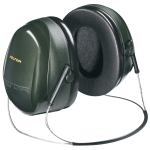 Optime 101 Earmuffs, 26 dB NRR, Dark Green, Behind the Head