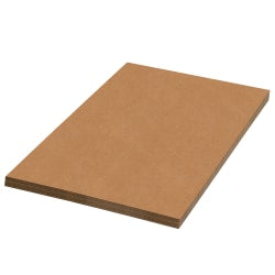 Partners Brand Corrugated Sheets, 16in x 16in, Kraft, Pack Of 50